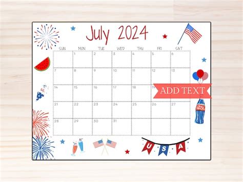 Editable Calendar For June And July 2024 Ellyn Hillary