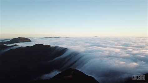 Sea of Clouds in Mt. Pulag Philippines! Aerial View of Mt. Pulag! Sun ...