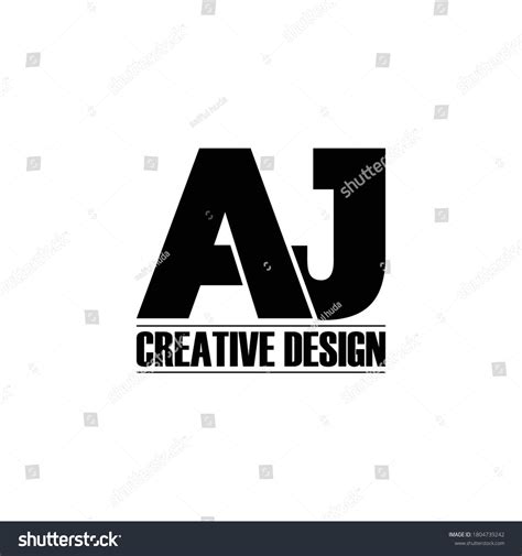 Letter Aj Modern Logo Design Vector Stock Vector Royalty Free