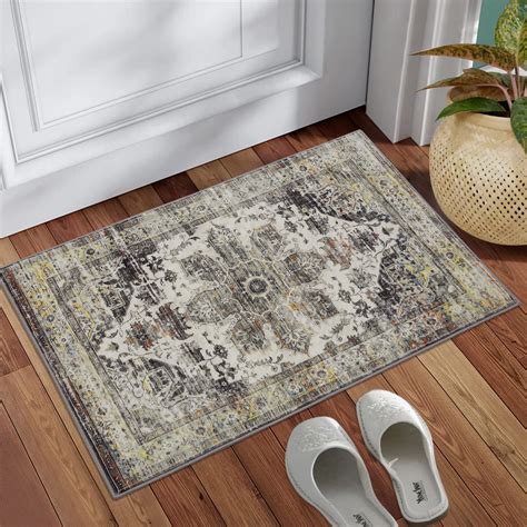 Glowsol X Entryway Area Rug Small Rug Vintage Persian Foldable