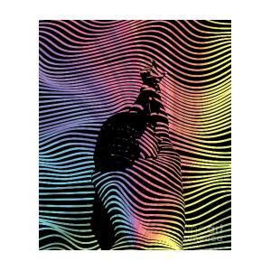 Zebra Woman Stripe The Body Of Nude Female With Black And Rainbow