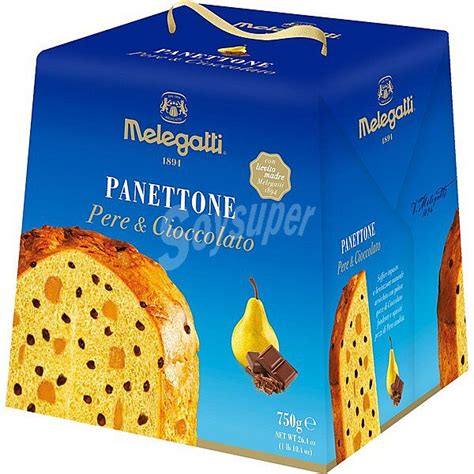 Melegatti Panettone De Pera Y Chocolate Estuche G