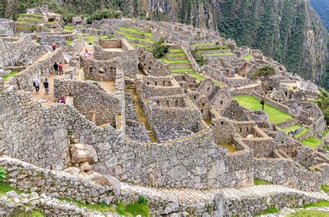 Edificios Y Casas De La Ciudad Inca De Machu Picchu En Per Imagen De