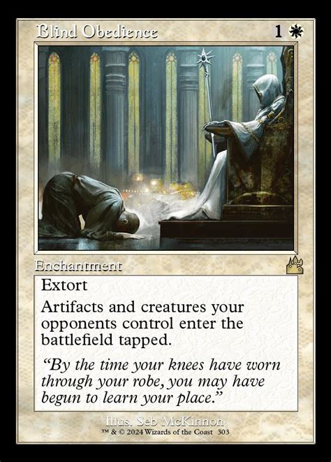 Blind Obedience Ravnica Remastered Variants Card Kingdom