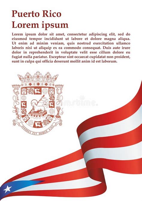 Flag Of Puerto Rico Commonwealth Of Puerto Rico Bright Colorful