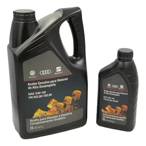 Aceite 6 Litros Sintético Original Volkswagen Seat Audi 5w40