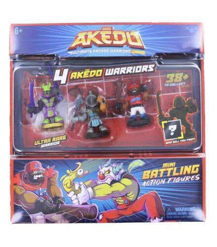 AKEDO ULTIMATE ARCADE WARRIORS WARRIOR COLLECTOR 4 PACK SET 4 EBay