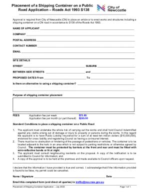 Fillable Online Newcastle Nsw Gov Submitting An Application Under