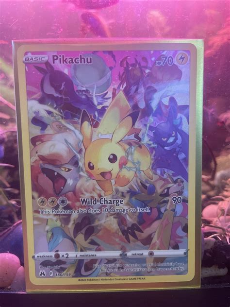 Pokemon Crown Zenith Pikachu Full Art Secret Rare 160 159 NM M Values