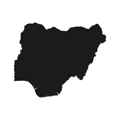 Premium Vector Nigeria Map Icon Vector