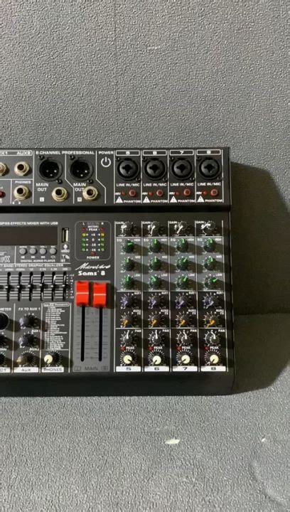 Mixer Microverb Sams 8 Original 8 Channel Bluetooth Soundcard