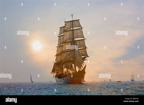 Tall Ship During The Parade Of Ships Norfolk Virginia Stock Photo Alamy