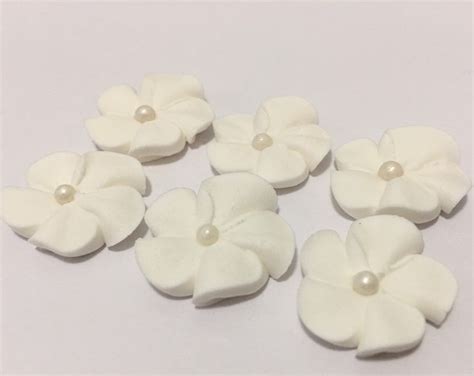 White Rose Gum Paste Flower Sprays For Weddings And Cake Etsy