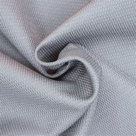 Grey 58 Inch Polyester Warp Knitted Fabrics For Dress GSM 150 200