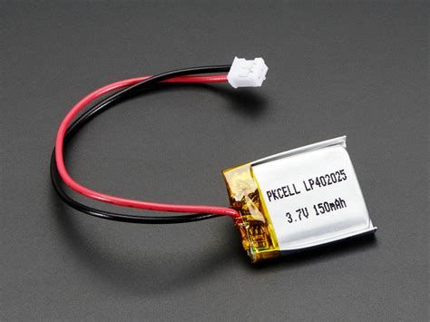 Lithium Ion Polymer Battery 37v 150mah Smalldevices