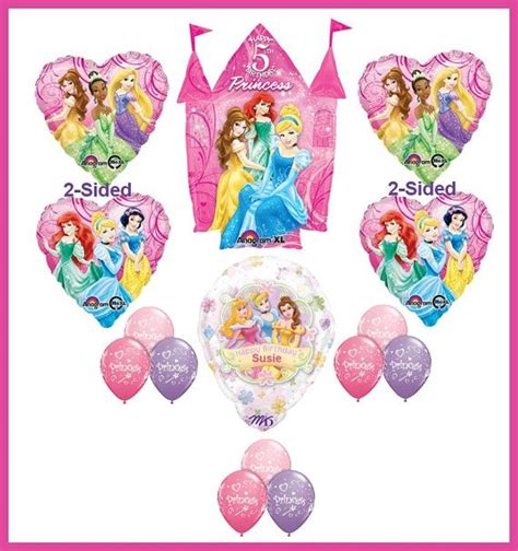 Disney Princess 5th Birthday Party Mylar Balloons By BGalBoutique Happy