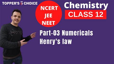 Part 03 Henry S Law Numerical Youtube