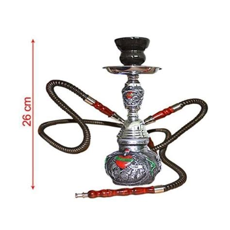 Double Hose Metal Hookah Smoking And Decorative Purposes 2 Hoses