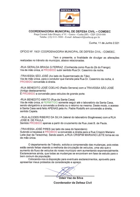 Nota De Esclarecimento Prefeitura Municipal De Cunha