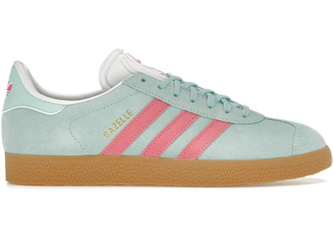Adidas Gazelle Flash Aqua Lucid Pink Womens Ji1375 Us