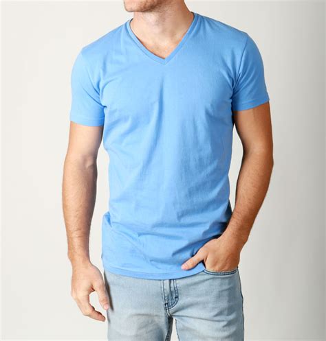 New Mens Basic V Neck T Shirt Slim Fit Cotton Premium Slim Fit Tees 3 Pack Pt