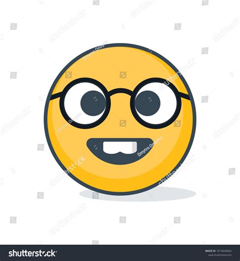 Isolated Nerd Emoticon Stock Vector Royalty Free 1013649664 Shutterstock