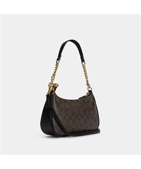 Coach Teri Shoulder Bag In Signature Canvas Ca Imaa Line Shopping