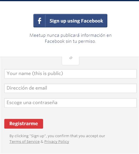 Redes Sociales Registro En