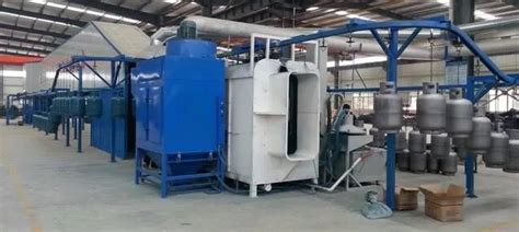 Shot Blasting Machine For Lpg Cylinder Production Line High Quality