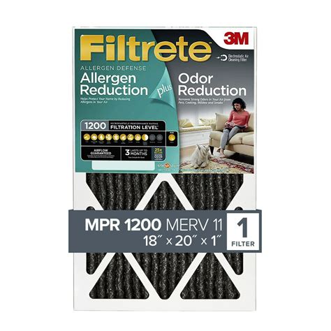 Filtrete 18x20x1 Air Filter Mpr 1200 Merv 11 Allergen Defense
