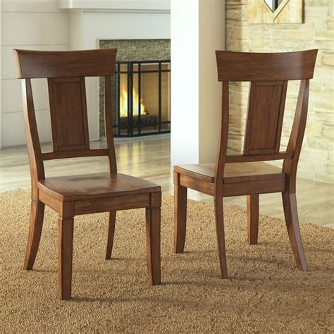 Weston Home Farmhouse Wood Dining Chair With Panel Back Set Of 2 Oka