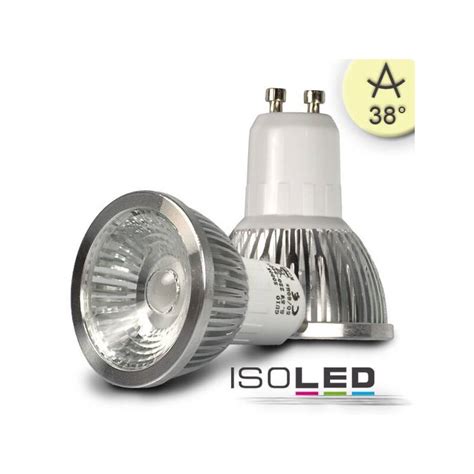 5 5w Cob Led Strahler Gu10 330lm 2700k Warmweiß 38° Dimmbar Eek G [a