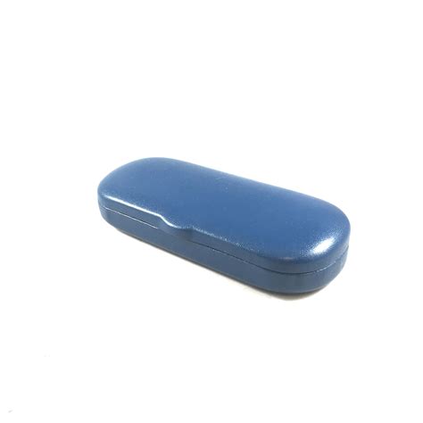 Hard Clamshell Blue Small Case For Small Frame Glasses Case Hard Shell Protects And Stores