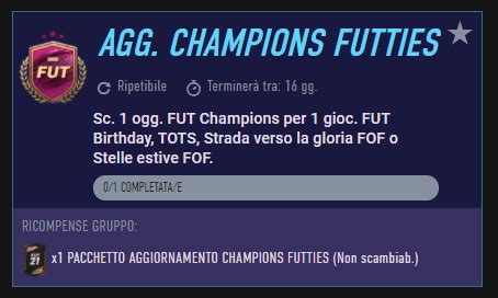 Fifa Sfida Creazione Rosa Aggiornamento Fut Champions Futties