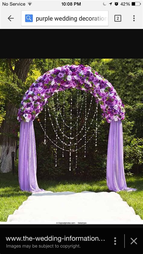 Decor Ideas Arch Decoration Wedding Purple Wedding Flowers Metal Wedding Arch