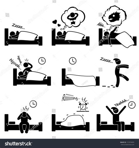 Man People Sleeping Dreaming Nightmare Snoring Stock Illustration 157074005 - Shutterstock