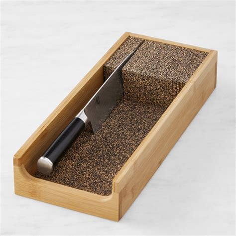 Knife Dock In Drawer Storage Bamboo Small Williams Sonoma