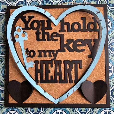 You Hold The Key To My Heart Wall Art Metal Heart Wall Decor Etsy