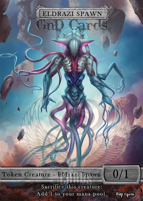 Eldrazi Spawn 2 Tcg Token Custom Altered Etsy