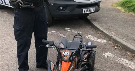 police seize mini quad bike  gloucester  reports  anti social