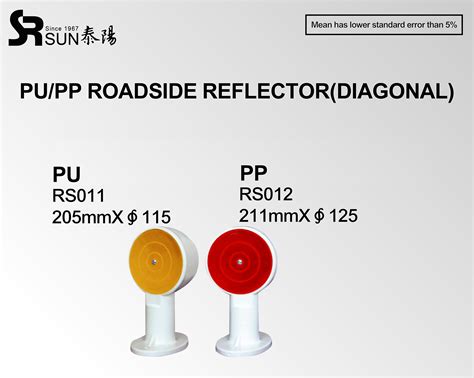 Pu Pp Roadside Reflector Diagonal Rs Sun Rubber