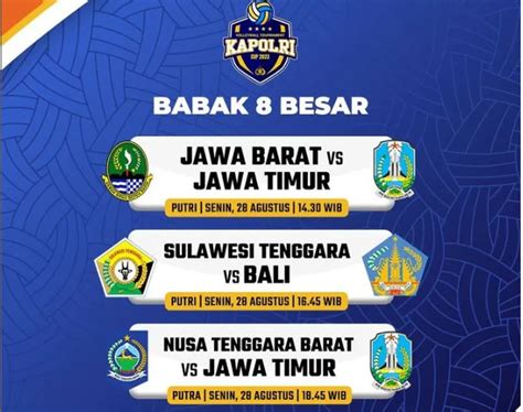 Link Live Streaming Jawa Barat Vs Jawa Timur Voli Putri Kapolri Cup