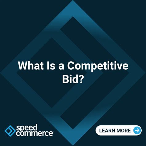 What Is A Competitive Bid Competitive Bid Definition And Meaning Speed