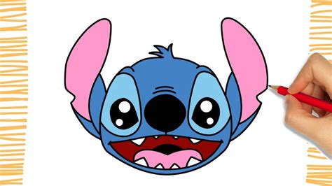 How To Draw Stitch Head I Easy Youtube