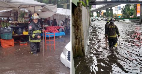 Inundaciones En Cdmx Lluvias Dejan Encharcamientos En Zonas De La