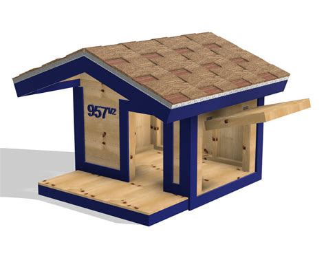 Dog House Plans With Porch for Large Breed Dogs Modular | Etsy