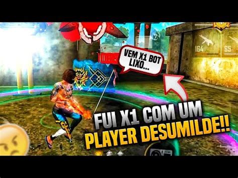 FUI X1 CONTRA UM PROPLAYER DESUMILDE PERDI FEIO FREE FIRE YouTube