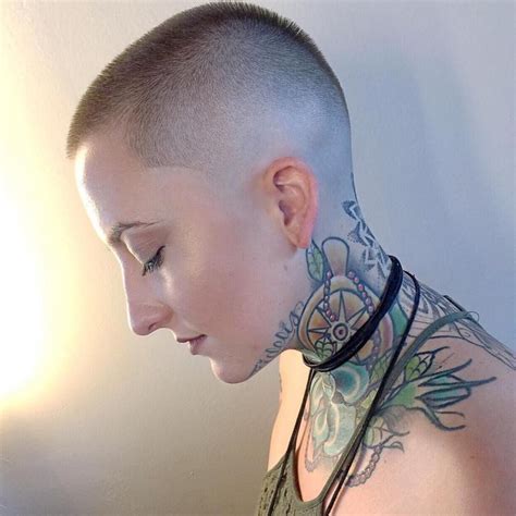 Buzz Cut Girls Who Inspire You To Cut Locks Dramatically Buzz Cut Hairstyles Buzz Cut Women