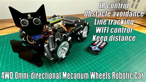 4wd Omni Directional Mecanum Wheels Robotic Car Kit With Raspberry Pi