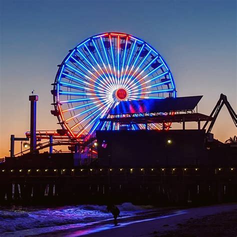 Juneteenth Ferris wheel lighting at the Santa Monica Pier - Pacific Park® | Amusement Park on ...